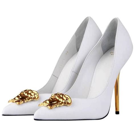 versace white shoes|versace heels price.